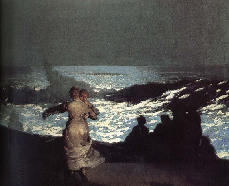 Winslow Homer A summer night oil painting picture